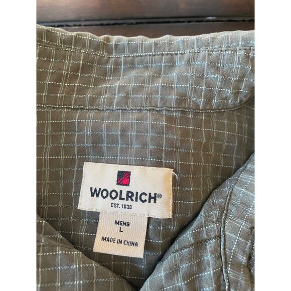 Wool rich Men’s Large Green Button up Long Sleeved Shirt - Picture 3 of 3